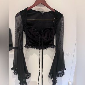 MOVING SALE HUGE DISCOUNTS!! - Widow Velvet Bustier Top 🕷️